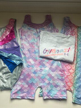 Girls Gymnastics Leotard Bundle